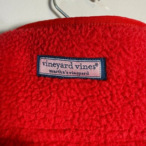 Vineyard Vines 1/4 Zip Colorblock Fleece Pullover Jacket Women's Small Pink Red - Picture 14 of 15